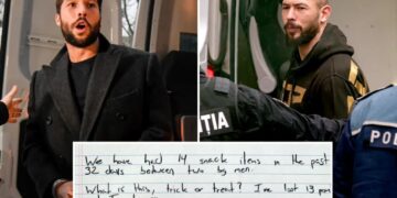 Tate brothers whine about jail snacks in childish handwritten note to lawyer