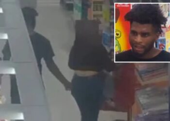 Moment perv gropes woman in California Target as cops launch manhunt
