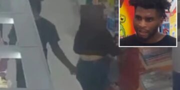 Moment perv gropes woman in California Target as cops launch manhunt