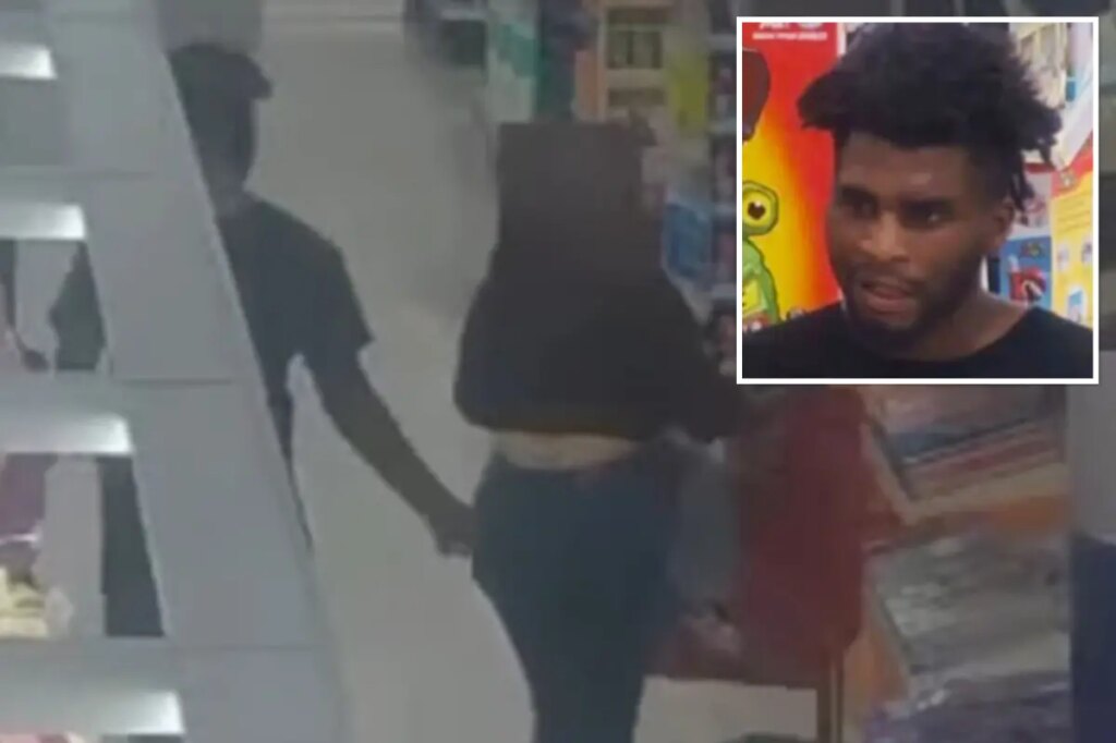 Moment perv gropes woman in California Target as cops launch manhunt