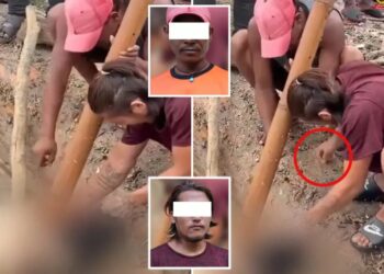 Sick crooks filmed stealing jewlery  from victims of Nepal floods
