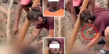 Sick crooks filmed stealing jewlery  from victims of Nepal floods