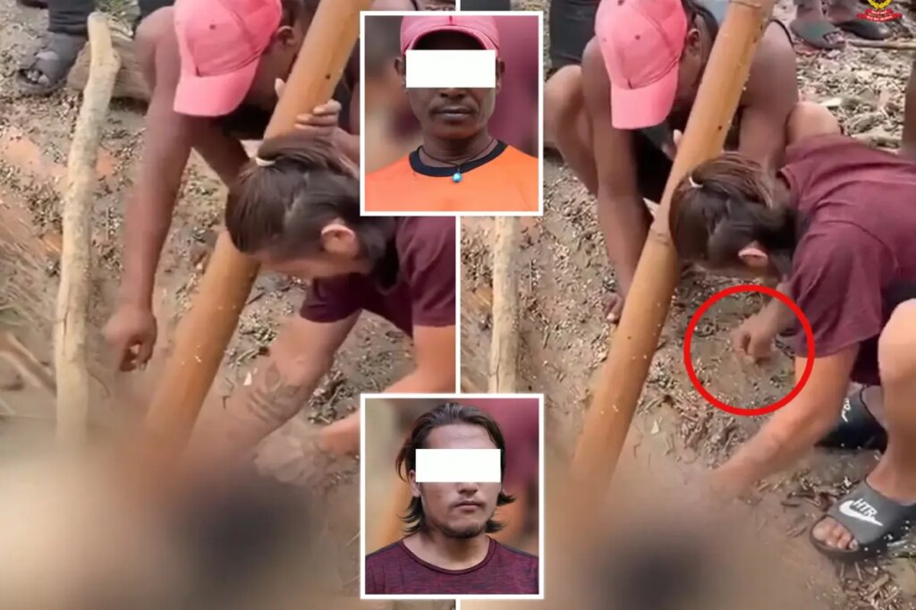Sick crooks filmed stealing jewlery  from victims of Nepal floods