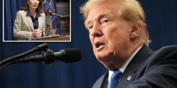 Trump says Kathy Hochul ‘doesn’t care about New York’ after governor refuses to recognize ‘Lake America’ 