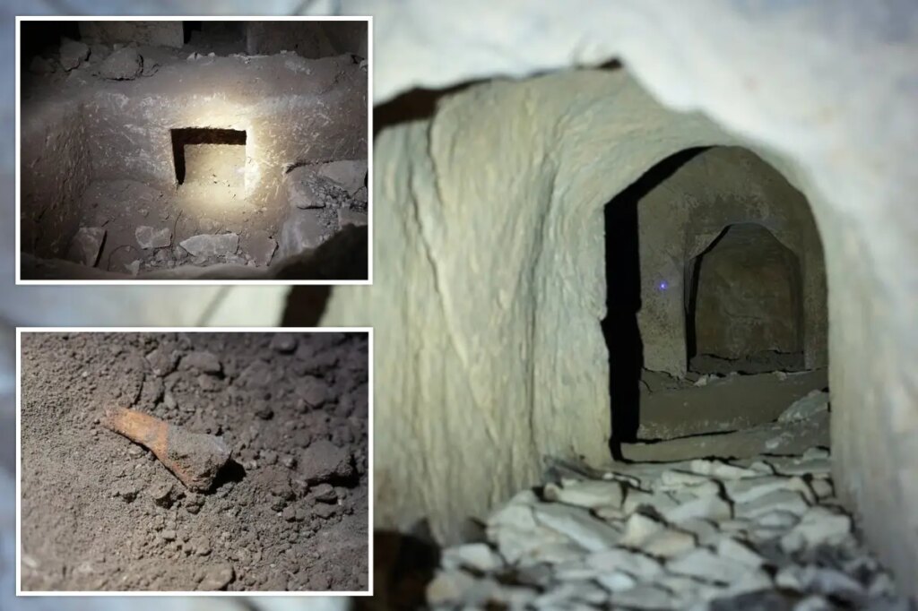 Police operation takes unexpected turn when officers stumble upon ancient burial cave