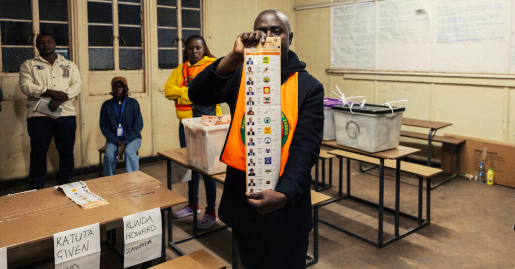Zambia Halts Vote Counting in Presidential Race