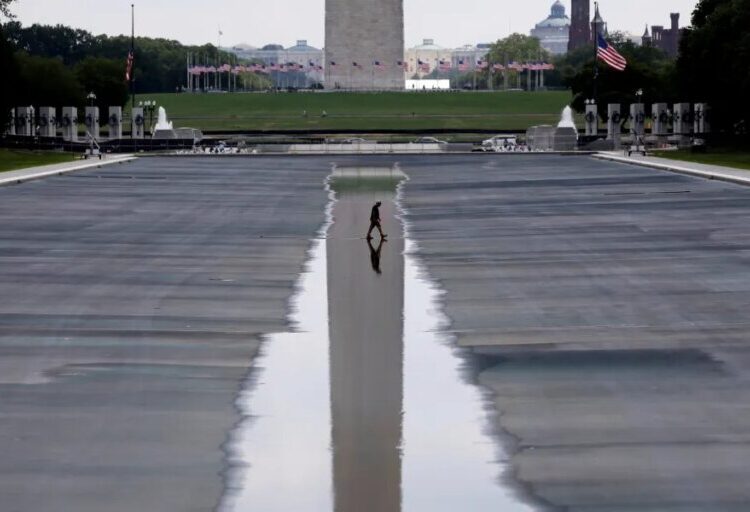 Trump blasts Pirro after she admitted Reflecting Pool damage was caused by botched installation and blamed Interior Dept. for not sharing information