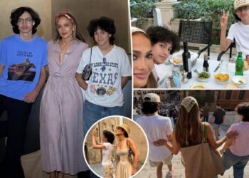Jennifer Lopez gives rare glimpse of twins on Italy road trip before becoming an empty nester
