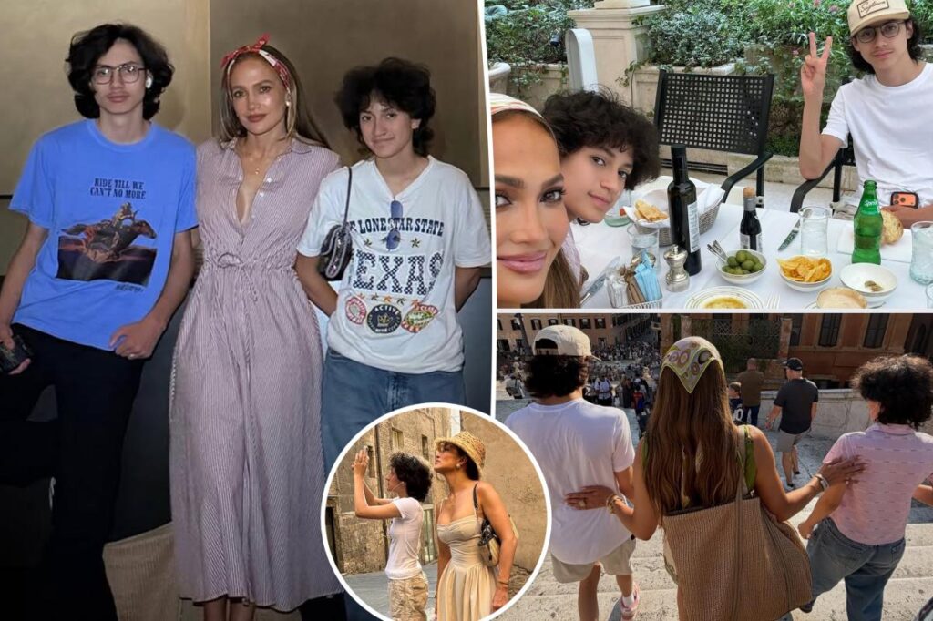 Jennifer Lopez gives rare glimpse of twins on Italy road trip before becoming an empty nester