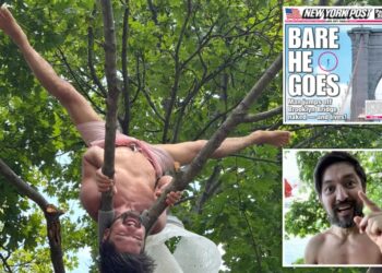 Naked nutjob in miracle jump off Brooklyn Bridge is Kazakhstan activist who plotted plunge on birthday: roommate