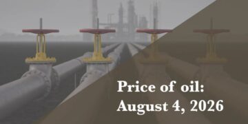 Current price of oil as of August 4, 2026