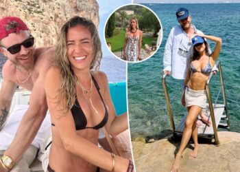 Kristin Cavallari flaunts her toned figure in bikinis during European summer vacation