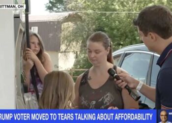Sobbing Trump supporter breaks down in front of her kids: ‘You can’t afford to breathe’