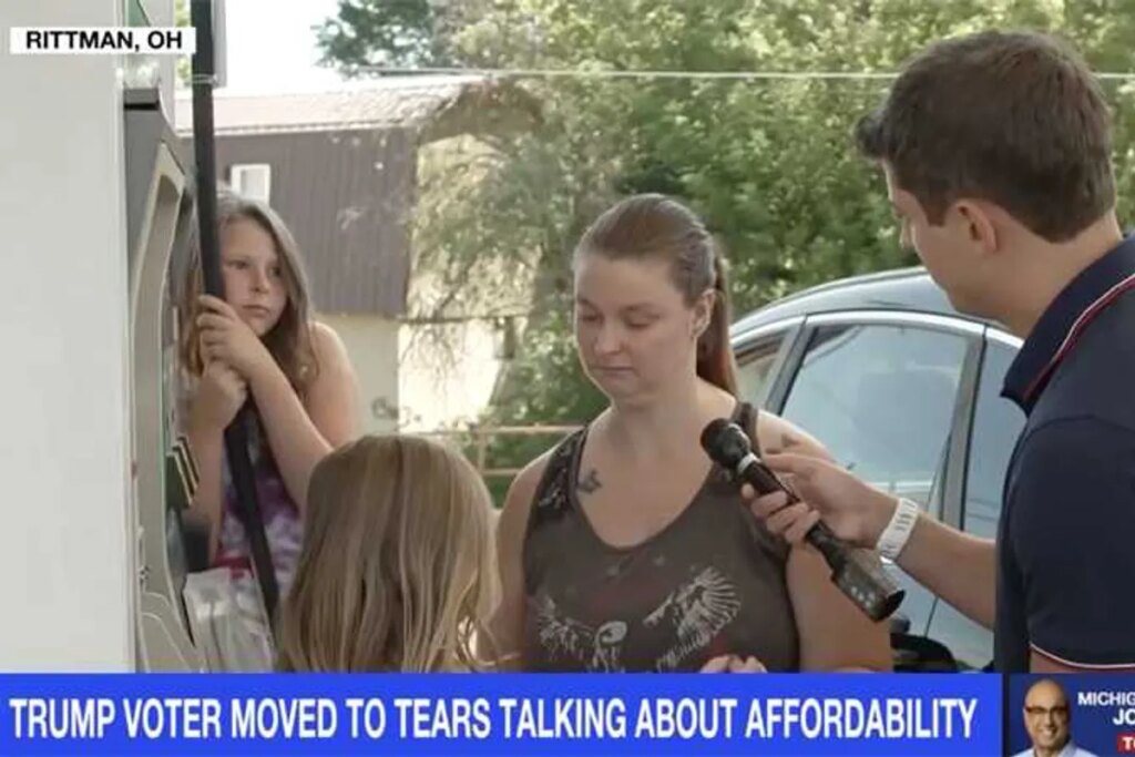 Sobbing Trump supporter breaks down in front of her kids: ‘You can’t afford to breathe’