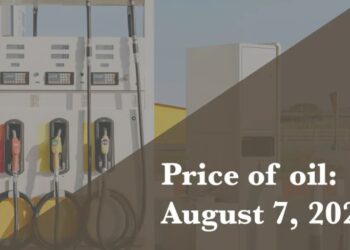 Current price of oil as of August 7, 2026