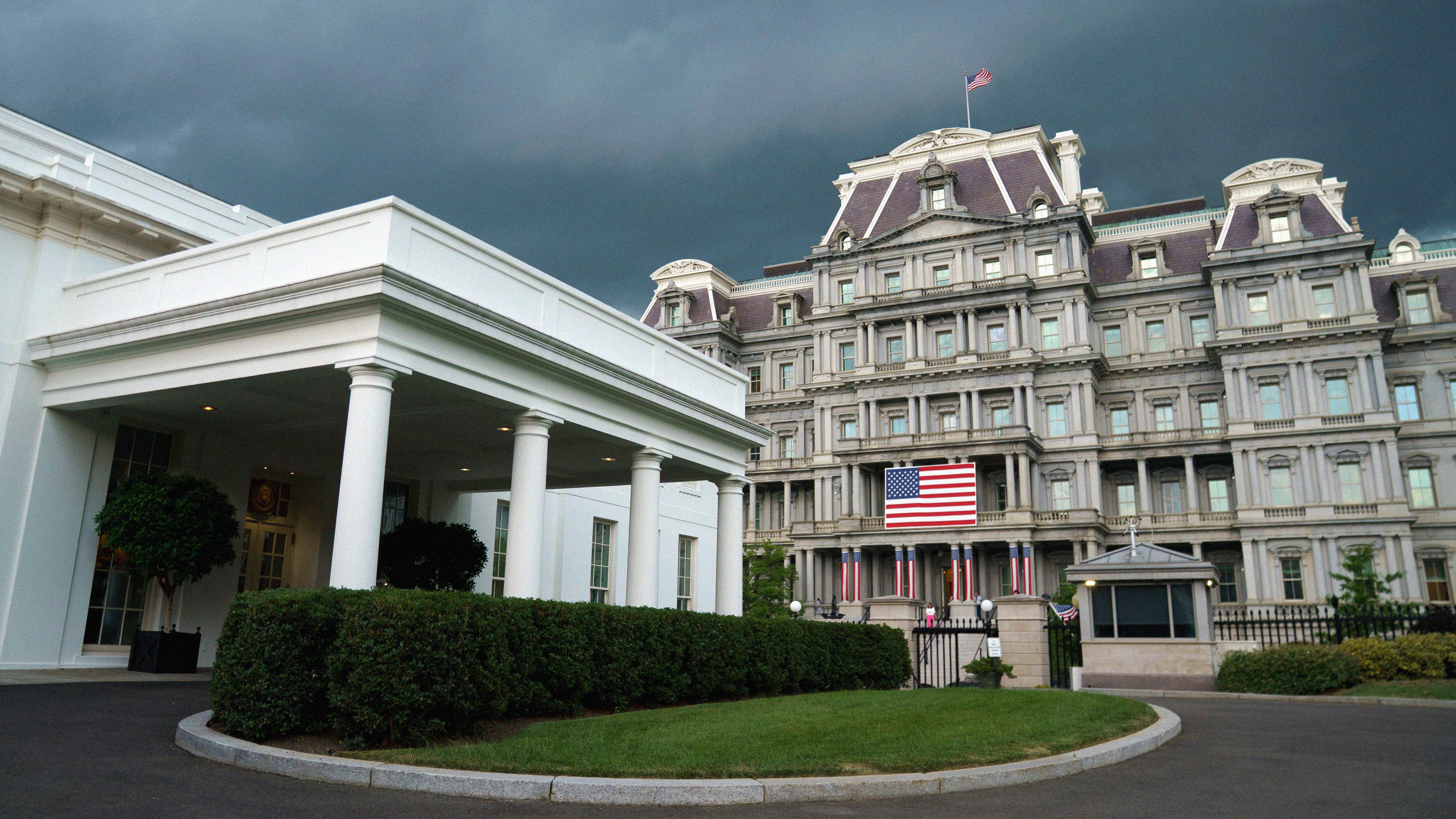The Eisenhower Executive Office Building, next to the White House