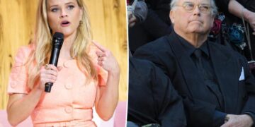 Reese Witherspoon speaks out after dad John, 84, lands in hospital after a ‘fall’