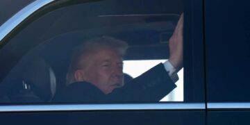 Trump targets progressive Dem’s wife amid online posting frenzy
