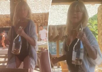 Goldie Hawn, 80, stuns in swimsuit on European getaway with family