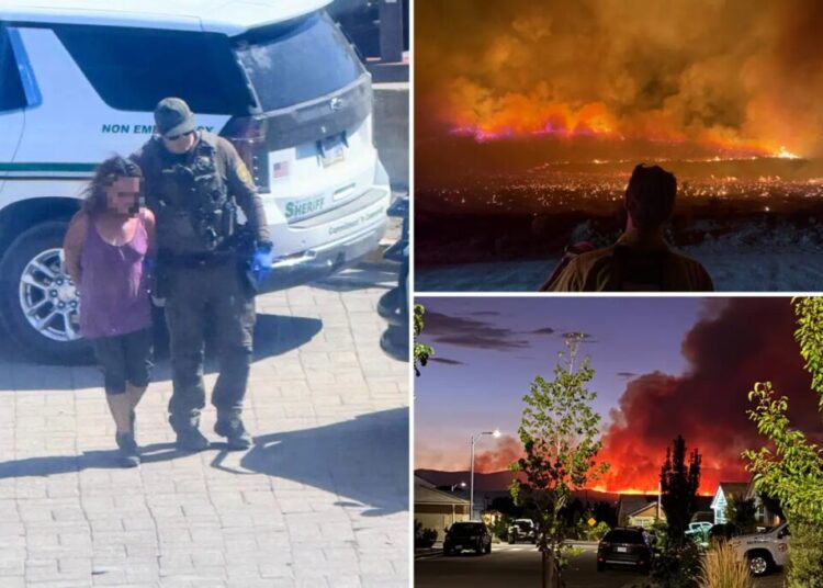 Cops arrest firebug accused of starting Fred Mountain Fire that merged into Bug Fire on California-Nevada border