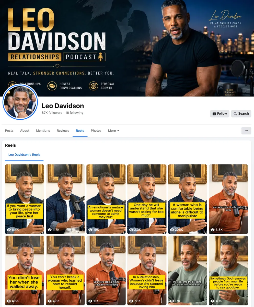 A screenshot showing the account of 