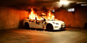 There’s Pretty Much No Good Way to Fight an Electric Vehicle Fire, New Study Finds