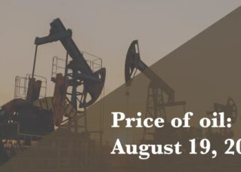 Current price of oil as of August 19, 2026