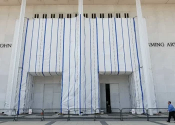 ‘Hide their embarrassment’: Kennedy Center excuse for Trump tarp stuns in court
