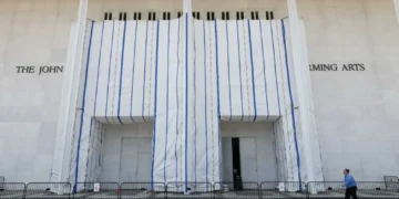 ‘Hide their embarrassment’: Kennedy Center excuse for Trump tarp stuns in court