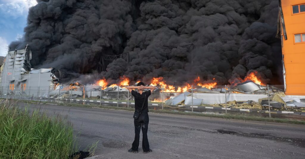 Photos: Drone Attacks on Russia’s Wildberries Warehouses