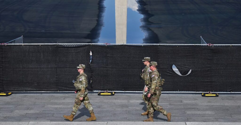 An American City, With Troops on Its Streets