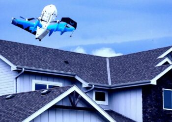 Amazon Delivery Drone Drops Package Directly Into Customer’s Swimming Pool