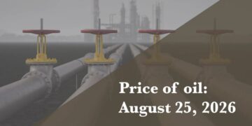 Current price of oil as of August 25, 2026