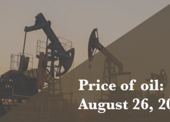 Current price of oil as of August 26, 2026