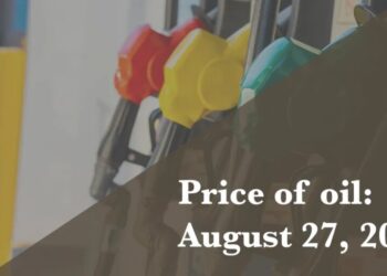 Current price of oil as of August 27, 2026