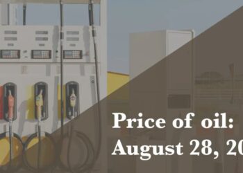Current price of oil as of August 28, 2026