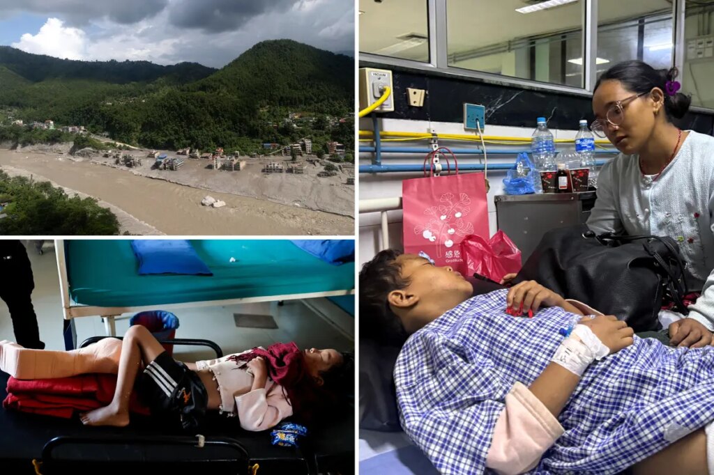 Young survivor of catastrophic flooding in Nepal reunites with his mother — who feared her 2 kids were dead
