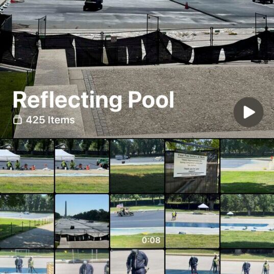 How I spent my summer: At the Reflecting Pool