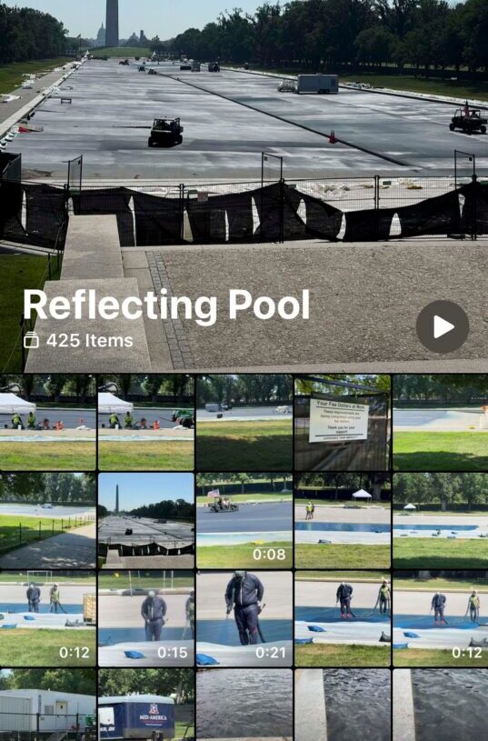 How I spent my summer: At the Reflecting Pool