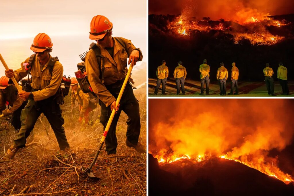 Fast-growing wildfire engulfs scenic California coast as urgent evacuation orders issued