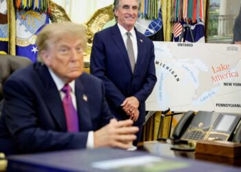 Trump, 80, delights at machine gun-toting ‘Donald Ducks’ in AI-slop video featuring geese