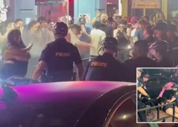 Major California city deploys fleet of cops to battle lawless late-night crowds in notorious party zone