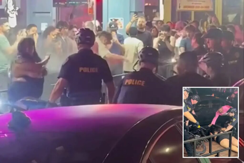 Major California city deploys fleet of cops to battle lawless late-night crowds in notorious party zone