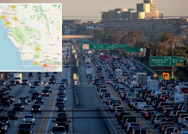 Map reveals exactly where all the speed traps are hidden across California