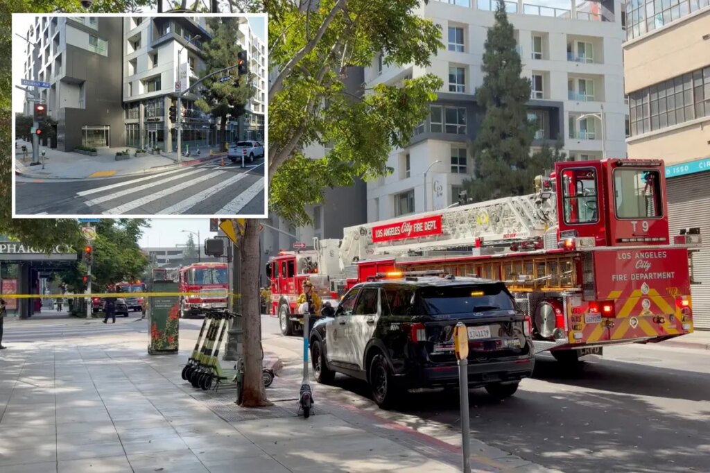 Woman jumps to her death from luxury apartment building in LA