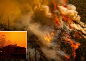 Fast-moving wildfire explodes in size again as it looms over luxury Big Sur mansions