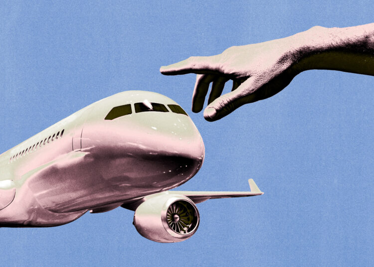 Why some passengers touch the plane before boarding