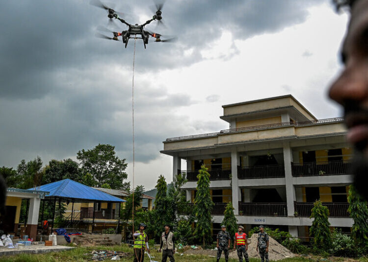 See Nepali Rescue Workers Testing Aid Delivery by Drone