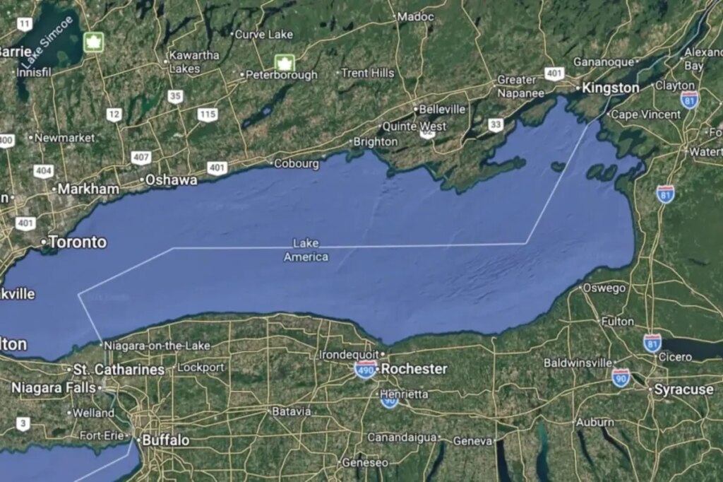 Google swaps Lake Ontario maps to ‘Lake America’ following Trump’s renaming order