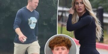 Kim Zolciak and Kroy Biermann seen for first time in same location since son’s arrest